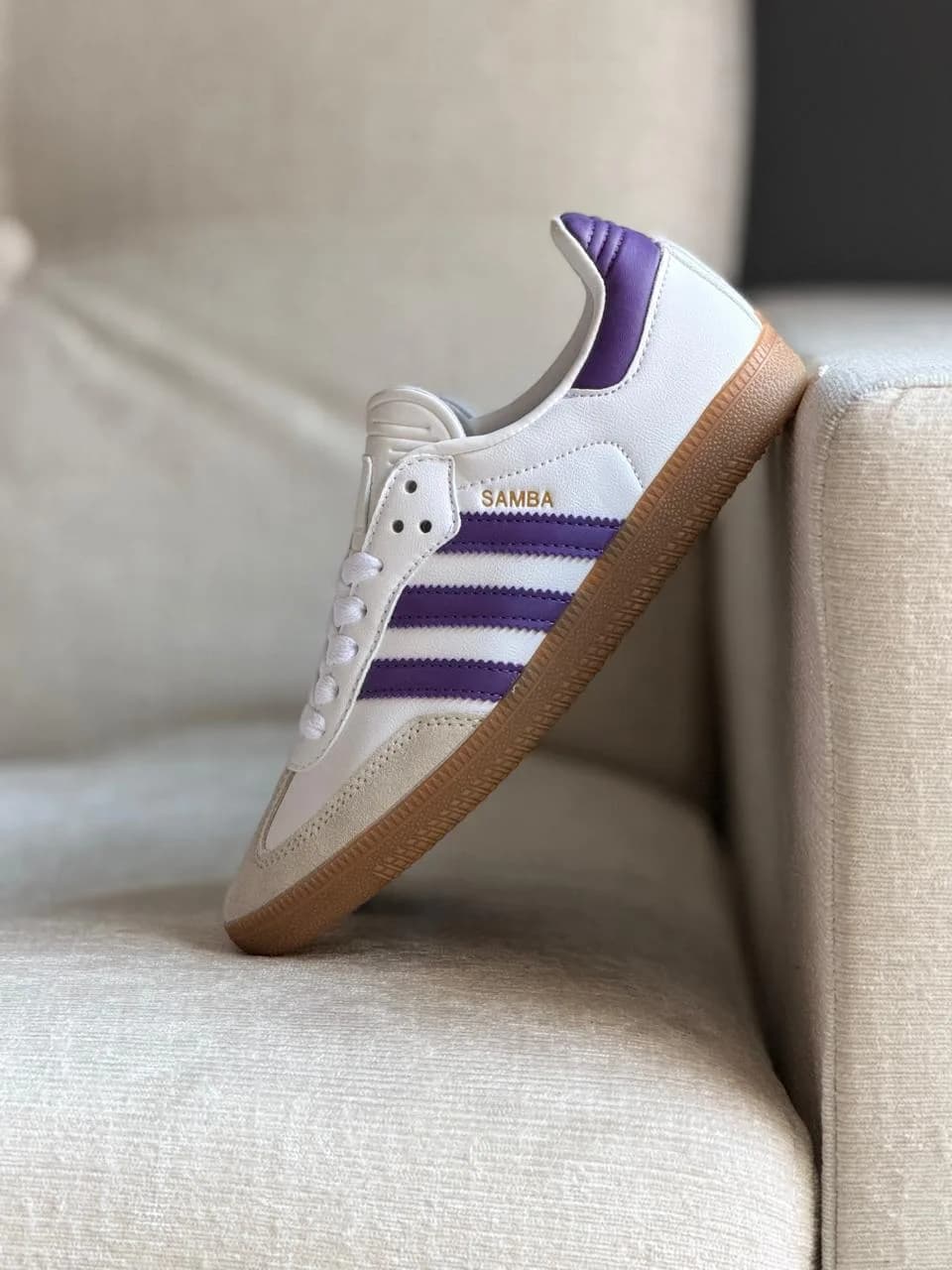 ADIDAS SAMBA BLANCA MORADA 